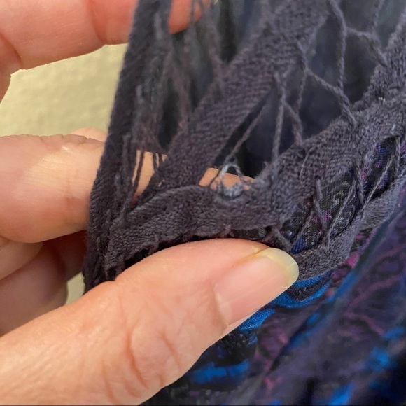 FREE PEOPLE Urban Outfitters Women Floral High-Low Boho Summer Maxi Dress Size 2 - Picture 9 of 12